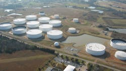 Aerial View Of Cushing Crude Oil Terminal Aerial View Of Cushing Crude Oil Terminal