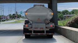 Some fleets opt to use dual outboard lights. Mounting on a tank requires adhesive or brackets to avoid drilling or welding. Some fleets opt to use dual outboard lights. Mounting on a tank requires adhesive or brackets to avoid drilling or welding.