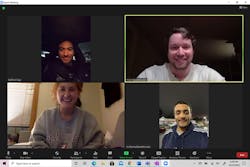 Seattle U students, clockwise from top left, Cary Stafford, Ryan Mann, Mohammed Abdulsalam and Meghan Decker, helped Kenworth as members of the turn prediction project team. Seattle U students, clockwise from top left, Cary Stafford, Ryan Mann, Mohammed Abdulsalam and Meghan Decker, helped Kenworth as members of the turn prediction project team.