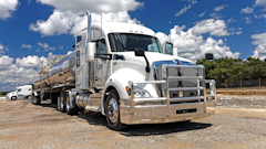 LSP Transport’s fleet of Kenworth tractors and Brenner DOT407 tank trailers deliver pipeline drag reducing agents to LiquidPower Specialty Products Inc customers throughout the United States.