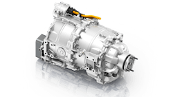 The ZF CeTrax electric central drive can be integrated simply into vehicle designs with a conventional driveline layout. The ZF CeTrax electric central drive can be integrated simply into vehicle designs with a conventional driveline layout.