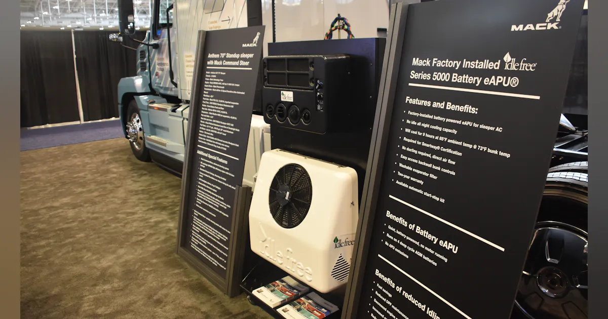 Mack to offer factory-installed electric APU on Anthem sleepers | Bulk ...