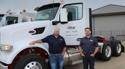 Marty Moulton, vice president of operations for Star Transport, at left; and Ross Clifton.
