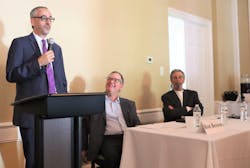 Bruce Mann, the director of freight mobility for the Port of Houston Authority, talked about activities and initiatives at the very busy Port of Houston. Bruce Mann, the director of freight mobility for the Port of Houston Authority, talked about activities and initiatives at the very busy Port of Houston.