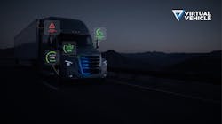 Virtual Vehicle is the first open OEM platform that enables fleets to access telematics, software solutions, real-time vehicle data, and third-party applications directly from their vehicles Virtual Vehicle is the first open OEM platform that enables fleets to access telematics, software solutions, real-time vehicle data, and third-party applications directly from their vehicles