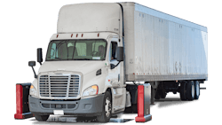 Hunter Engineering Quick Tread Heavy-Duty's camera system take images every time a vehicle—ranging from large pickups to Class 8 tractor-trailers—passes through; images can even reveal DOT violations, such as missing mudflaps, which helps to keep citations down and promote uptime. In the ground, lasers read tire tread depth, and multiple angles capture the inboard side as well to provide wide inspection coverage. Quick Tread Heavy-Duty can read single tires at the front of the vehicle, as well as duals or super singles. Hunter Engineering Quick Tread Heavy-Duty's camera system take images every time a vehicle—ranging from large pickups to Class 8 tractor-trailers—passes through; images can even reveal DOT violations, such as missing mudflaps, which helps to keep citations down and promote uptime. In the ground, lasers read tire tread depth, and multiple angles capture the inboard side as well to provide wide inspection coverage. Quick Tread Heavy-Duty can read single tires at the front of the vehicle, as well as duals or super singles.