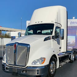 Kenworth says the T680E’s smooth acceleration and quiet operation can help reduce driver fatigue. Kenworth says the T680E’s smooth acceleration and quiet operation can help reduce driver fatigue.