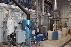 The boiler room at All-Star's new location includes a boiler for the chemical bay, and a Peacock 660, at right, for foodgrade cleans. The boiler room at All-Star's new location includes a boiler for the chemical bay, and a Peacock 660, at right, for foodgrade cleans.