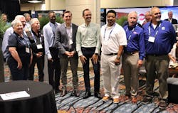 The 2020-21 Tank Truck Driver of the Year finalists gathered at last year&apos;s Chairman&apos;s Reception during the 2021 Annual Conference in Indianapolis, Ind.