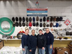 From left to right, Fluid Handling Resources&rsquo; John L. Girard, Ted Sahn, Dave Sydlosky, and Paul Altemus are working hard to keep customers&rsquo; tank truck fleets running down the road, while expanding the business into new segments.