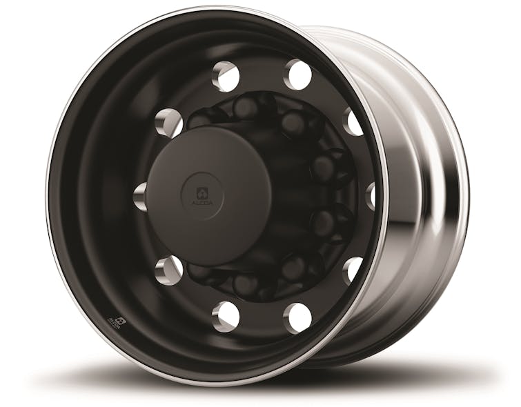 The 22.5&rdquo; by 14&rdquo; truck wheel weighs 49 lbs., three pounds lighter than its predecessor and made with proprietary MagnaForce alloy, provides a 12,800-lb. load rating.