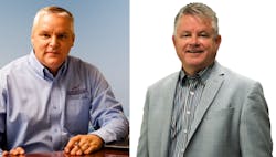 Jeff Colonna, president and CEO of American PetroLog, at left, and Kevin Spencer, president of KAG Logistics Jeff Colonna, president and CEO of American PetroLog, at left, and Kevin Spencer, president of KAG Logistics