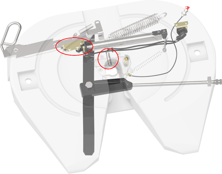 JOST&rsquo;s Air Release feature allows users to safely and easily operate the fifth wheel, the company said. The system includes a visual lock indicator, wear reducing cushion ring, and full-size release handle,
