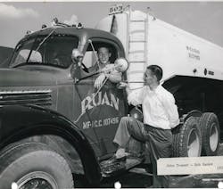 A Ruan tank truck from the 1950s. A Ruan tank truck from the 1950s.