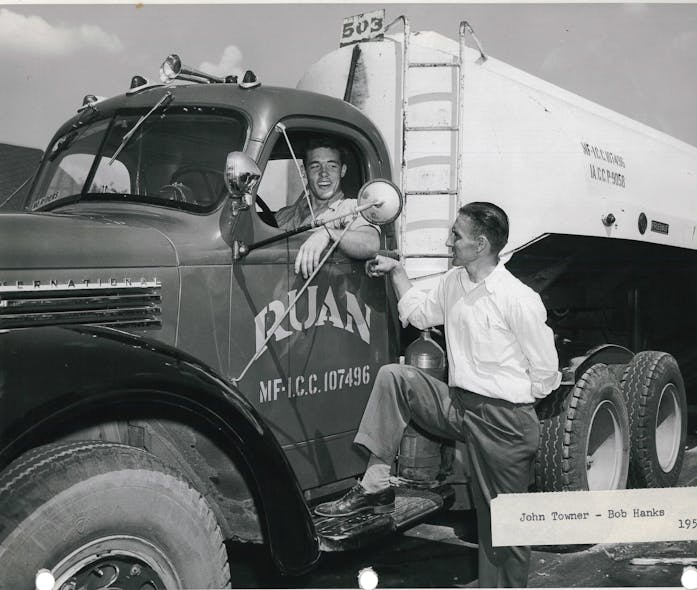 A Ruan tank truck from the 1950s.