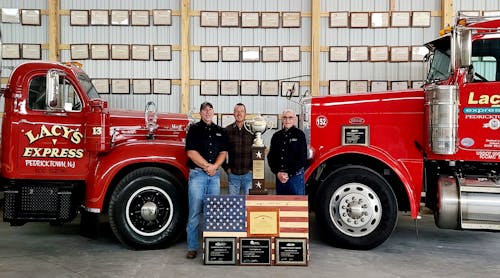 After winning the Heil Trophy, the Lacy&rsquo;s Express team decided they needed a place to display it and their many other NTTC awards. The new 100-ft.-by-50-ft. building also boasts 25 Grand awards, 20 personnel safety awards, 20 safety improvement awards, and six Honor awards.