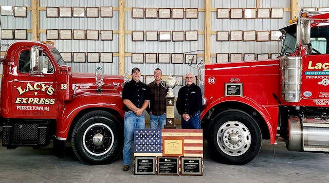 After winning the Heil Trophy, the Lacy&rsquo;s Express team decided they needed a place to display it and their many other NTTC awards. The new 100-ft.-by-50-ft. building also boasts 25 Grand awards, 20 personnel safety awards, 20 safety improvement awards, and six Honor awards.