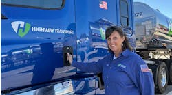 Pam Randol, Highway Transport driver and champion finalist for National Tank Truck Carriers&rsquo; 2022-23 Driver of the Year award.