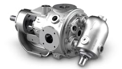 Gear pumps are good for medium- to high-viscosity liquids. Gear pumps are good for medium- to high-viscosity liquids.