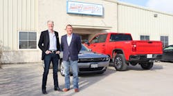 Darron Eschle, Andrews Logistics chairman and CEO, at left, and COO Marc Miller are targeting the chemical sector for accelerated growth in 2023.
