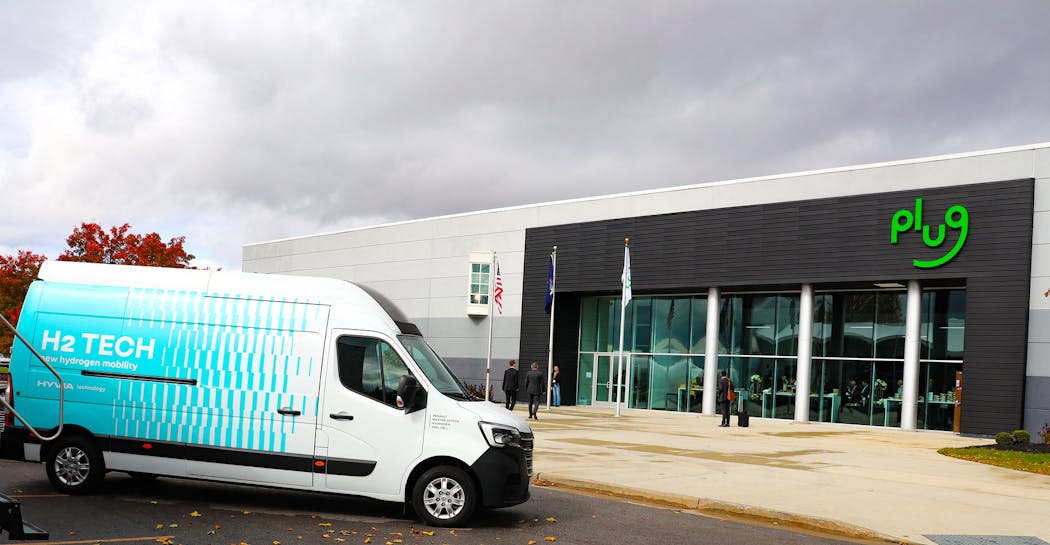 Plug and Renault entered a joint venture called Hyvia to make the H2-TECH hydrogen-powered commercial van. The H2 can carry a payload of up to 1 ton and reach nearly 250 miles per tank.