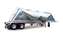Newly updated 1000 cube dry bulk pneumatic tank trailer from MAC Trailer