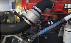 The SPIER System is an upfit that can be used to reduce emissions on any diesel truck, from current models dating as far back as 2010, including highway and work trucks. It is a combination of exhaust plumbing and “dual induction” of a portion of the tailpipe exhaust back into the engine cylinders. Benefits include lower soot levels inside the engine and a gain in power. Installation requires about 6-8 hours for most trucks from a kit of parts supplied by SPI.Systems. The cost is structured to deliver ROI in less than one year, SPI.Systems Corporation said. The SPIER System is an upfit that can be used to reduce emissions on any diesel truck, from current models dating as far back as 2010, including highway and work trucks. It is a combination of exhaust plumbing and “dual induction” of a portion of the tailpipe exhaust back into the engine cylinders. Benefits include lower soot levels inside the engine and a gain in power. Installation requires about 6-8 hours for most trucks from a kit of parts supplied by SPI.Systems. The cost is structured to deliver ROI in less than one year, SPI.Systems Corporation said.