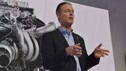 Mark Stasell, VP of vocational truck business at Navistar, touts the S13 Integrated Powertrain as the most advanced and lightest vocational powertrain available on the market. Mark Stasell, VP of vocational truck business at Navistar, touts the S13 Integrated Powertrain as the most advanced and lightest vocational powertrain available on the market.