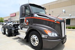 J&M recently took delivery of brand-new, specially wrapped Kenworth tractors in celebration of the company's 75th anniversary. J&M recently took delivery of brand-new, specially wrapped Kenworth tractors in celebration of the company's 75th anniversary.
