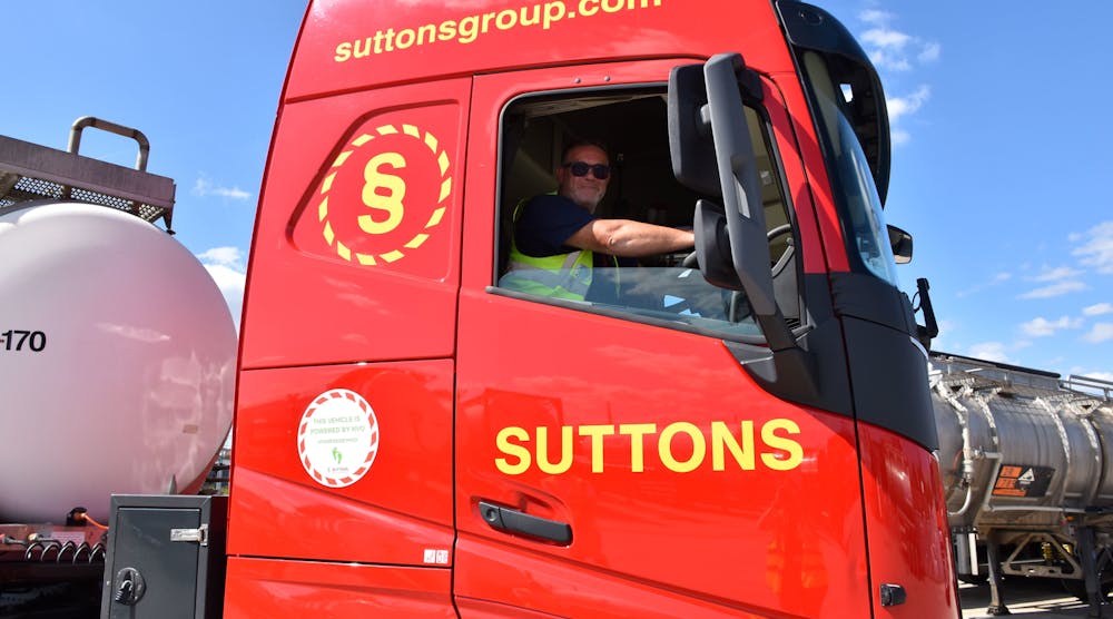 Suttons Driver In Hvo Truck