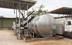 RB Stewart still operates a small bulk plant at its headquarters terminal in Angleton. Product storage includes a 22,000-gallon aboveground tank for B10 biodiesel.
