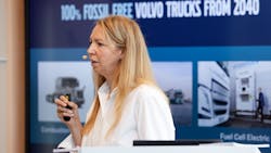 Jessica Sandström, Volvo Trucks head of product management, discusses the different types of zero-emission power technology the OEM is developing. Jessica Sandström, Volvo Trucks head of product management, discusses the different types of zero-emission power technology the OEM is developing.