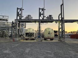Plug Power completes the first customer fill of liquid green hydrogen at its Georgia plant one week after the official commencement of operations at the Woodbine facility. Plug Power completes the first customer fill of liquid green hydrogen at its Georgia plant one week after the official commencement of operations at the Woodbine facility.