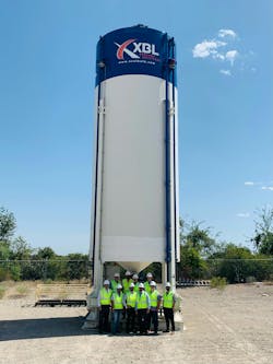 XBL introduced its smart silos for dry bulk materials last year.