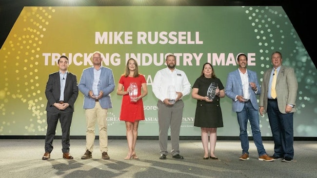 Winners of the 2023 Mike Russell Trucking Industry Image Award