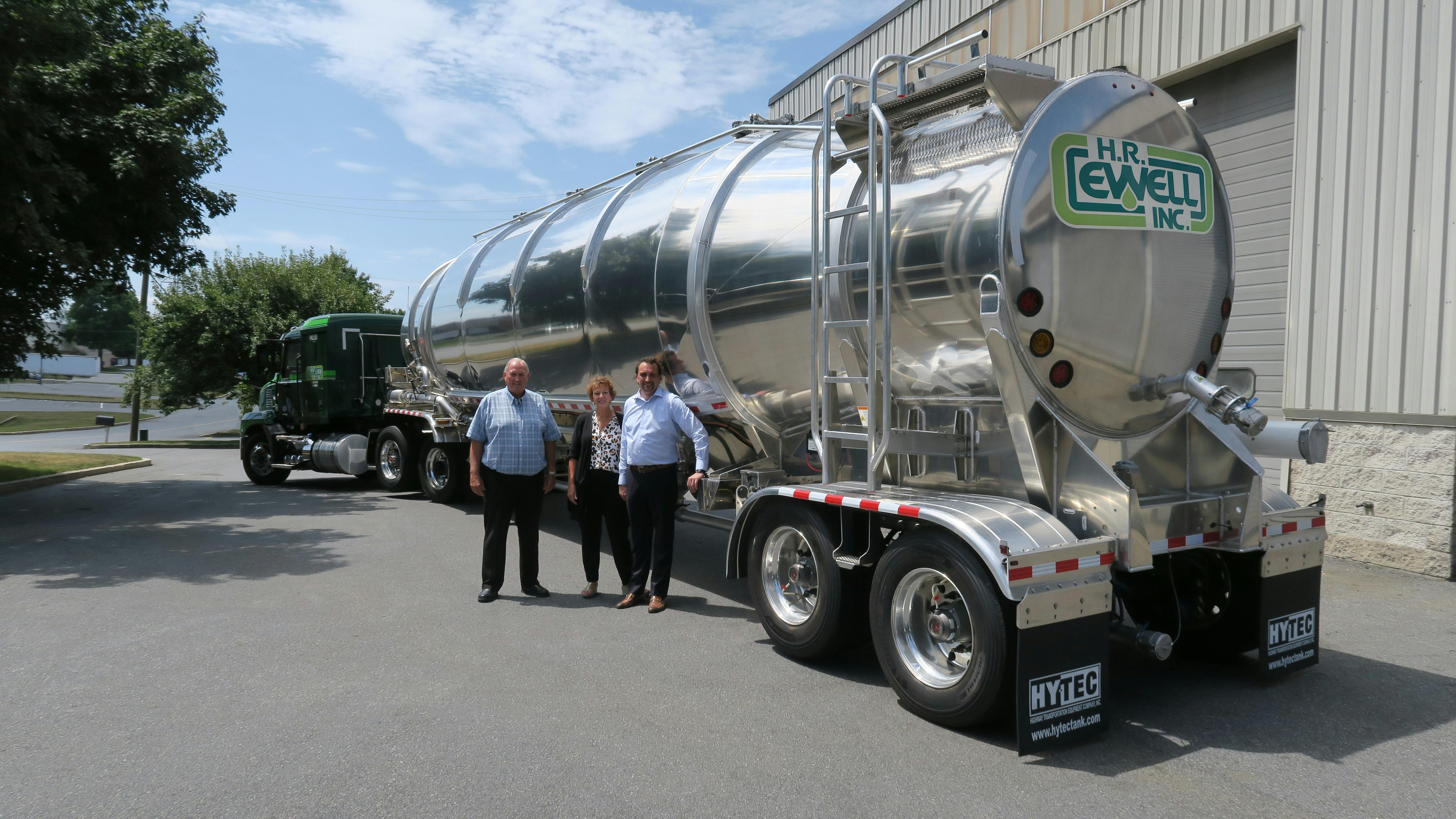 From left to right are HR Ewell president Calvin Ewell, Hy-Tec president Cindy Fittery, and HR Ewell VP Scott Ewell.