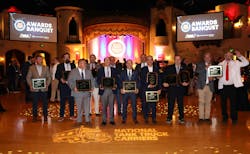 Grand award winners celebrate during last year's safety banquet. Grand award winners celebrate during last year's safety banquet.