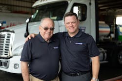 Jack McSherry, Penn Tank Lines chairman, at left, founded the company in 1974. His son, Steve McSherry, now serves as president and CEO. Jack McSherry, Penn Tank Lines chairman, at left, founded the company in 1974. His son, Steve McSherry, now serves as president and CEO.