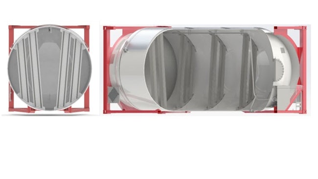 These schematic pictures show the set up of the vertical baffles.
