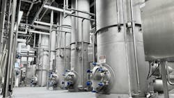 State-of-the-art evaporator for industrial sweetened condensed milk. State-of-the-art evaporator for industrial sweetened condensed milk.