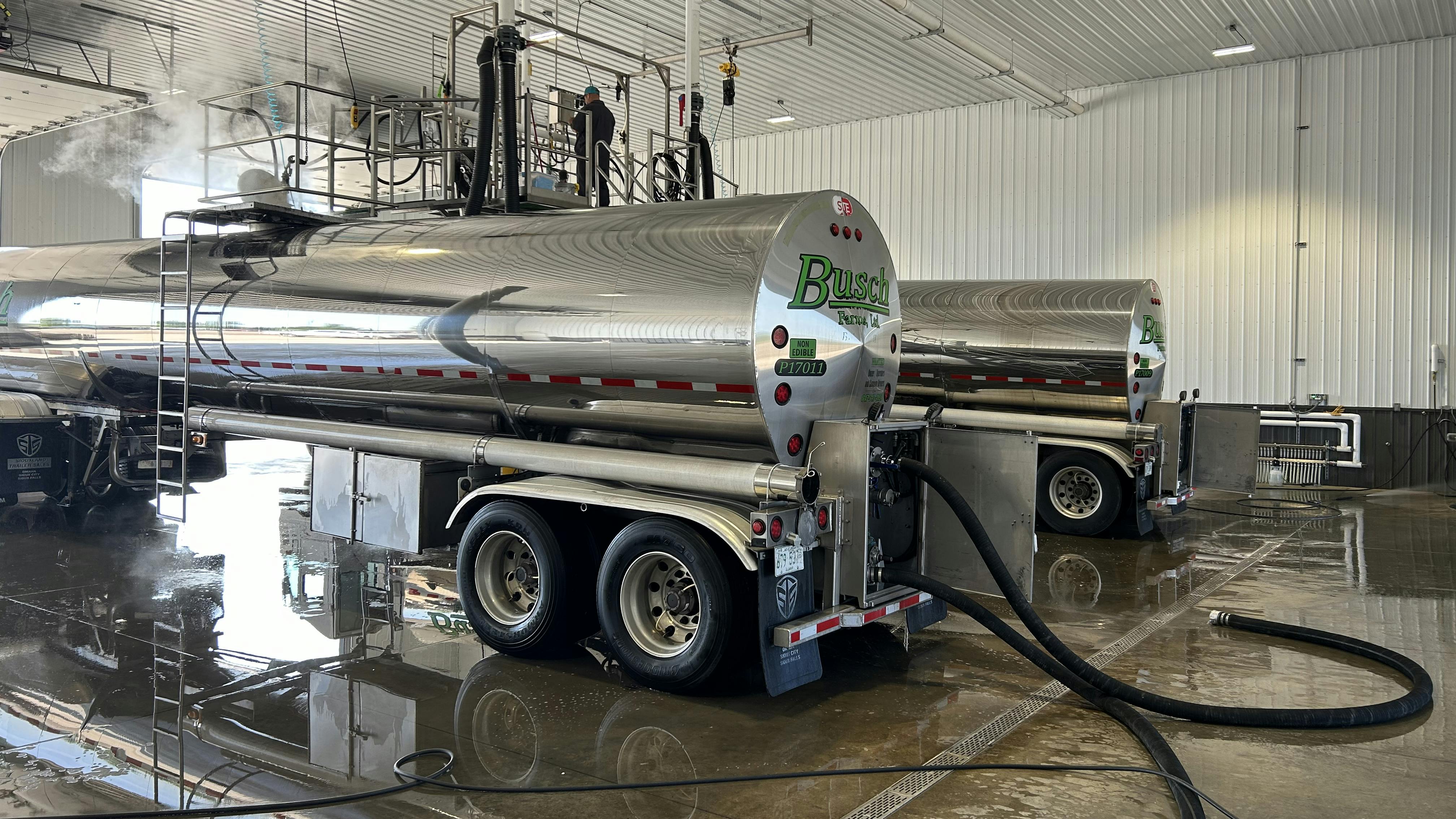 Busch Farms began cleaning tank trailers at its new facility last summer.