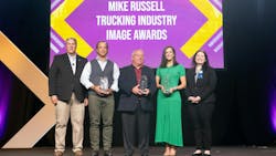 ATA last year recognized DDC Freight Process Outsourcing with a Mike Russell Trucking Image Award in the industry supplier category. ATA last year recognized DDC Freight Process Outsourcing with a Mike Russell Trucking Image Award in the industry supplier category.