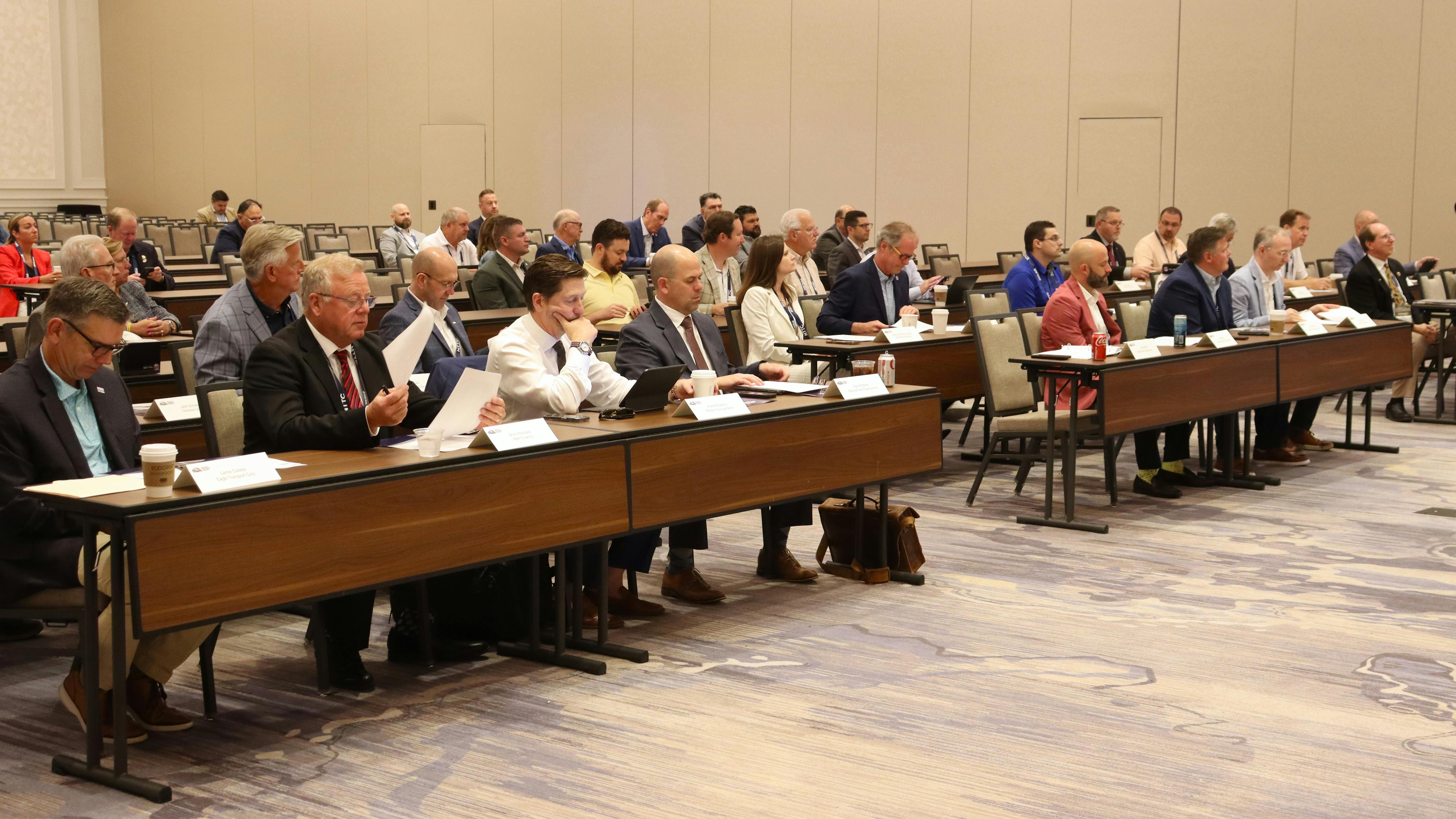 NTTC's board of directors meets during the 2025 NTTC Annual Conference in Tampa, Florida.