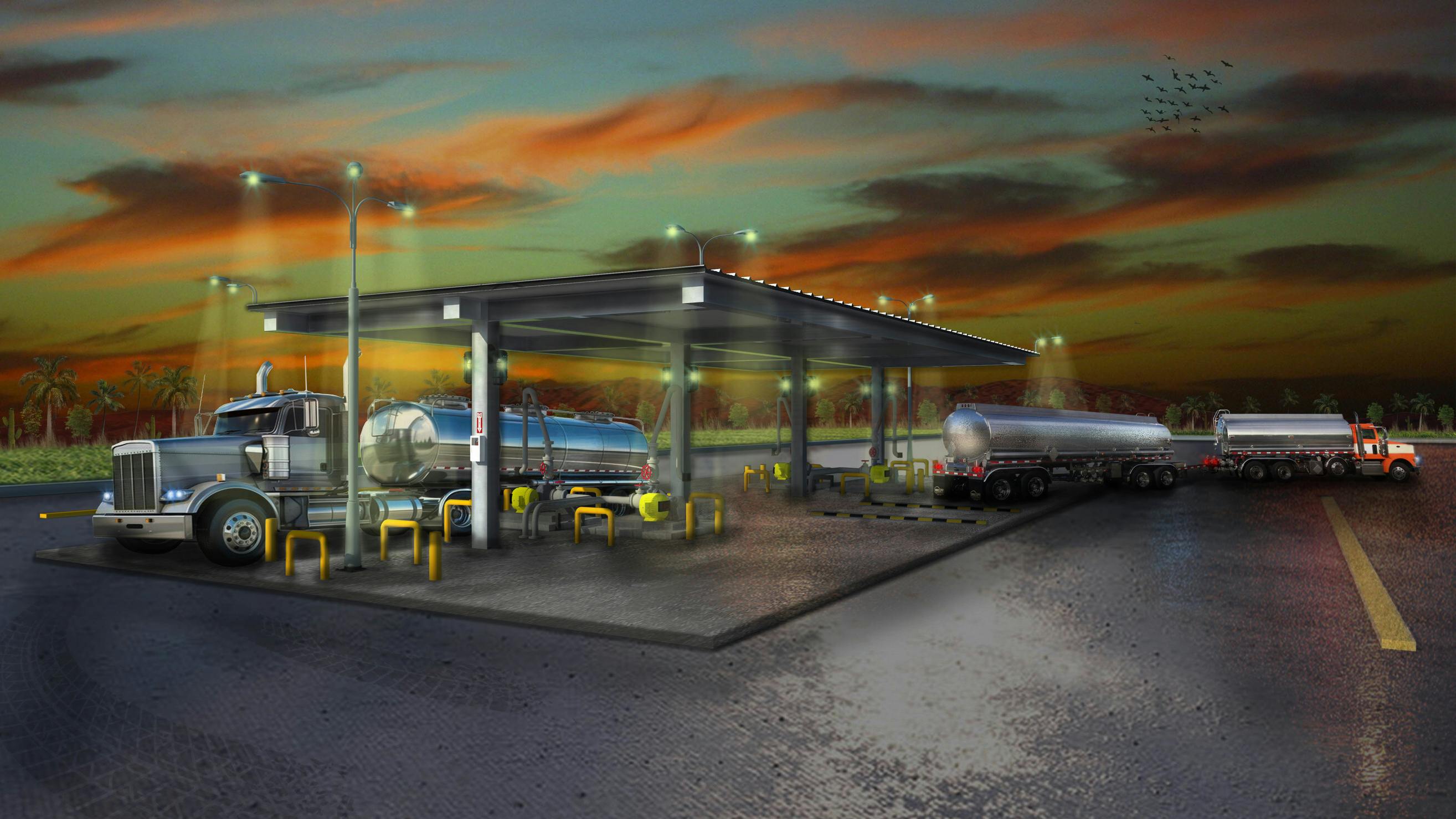 Equipped with state-of-the-art systems for efficient rack loading, precise blending, secure storage, and high-capacity throughput, the facility opens with two loading racks, expanding to six by year-end.