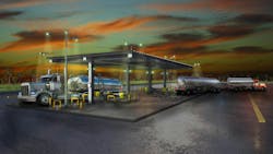 Equipped with state-of-the-art systems for efficient rack loading, precise blending, secure storage, and high-capacity throughput, the facility opens with two loading racks, expanding to six by year-end. Equipped with state-of-the-art systems for efficient rack loading, precise blending, secure storage, and high-capacity throughput, the facility opens with two loading racks, expanding to six by year-end.