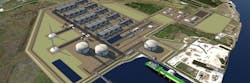 The three-train project is expected to support approximately 15,000 national jobs during construction, and an estimated 4,000 jobs nationally once in operation. The three-train project is expected to support approximately 15,000 national jobs during construction, and an estimated 4,000 jobs nationally once in operation.