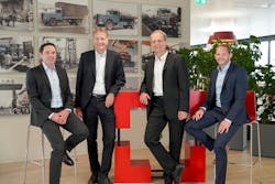 From left to right are Jörg Berner, Hans-Jörg Bertschi, Markus Berner, and Beat Berner at the Bertschi headquarters in Dürrenäsch. From left to right are Jörg Berner, Hans-Jörg Bertschi, Markus Berner, and Beat Berner at the Bertschi headquarters in Dürrenäsch.