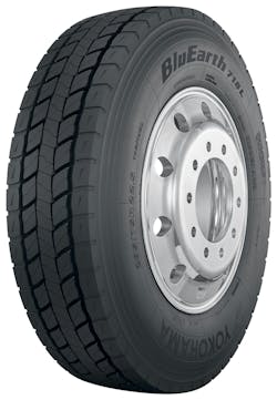 Yokohama’s BluEarth 718L premium drive tire, available in four sizes, offers maximum fuel efficiency, durability, and a seven-year unlimited retread casing warranty. Yokohama’s BluEarth 718L premium drive tire, available in four sizes, offers maximum fuel efficiency, durability, and a seven-year unlimited retread casing warranty.