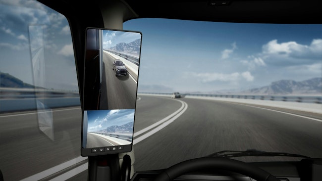 A new digital mirror system is one of the technologies included in the Mack Pioneer’s comprehensive suite of passive and active safety systems.