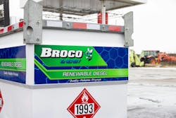 The fuel tanks Broco is transitioning to 100% renewable diesel are at critical Massport locations, including Boston Logan International Airport and Hanscom Air Force Base. The fuel tanks Broco is transitioning to 100% renewable diesel are at critical Massport locations, including Boston Logan International Airport and Hanscom Air Force Base.